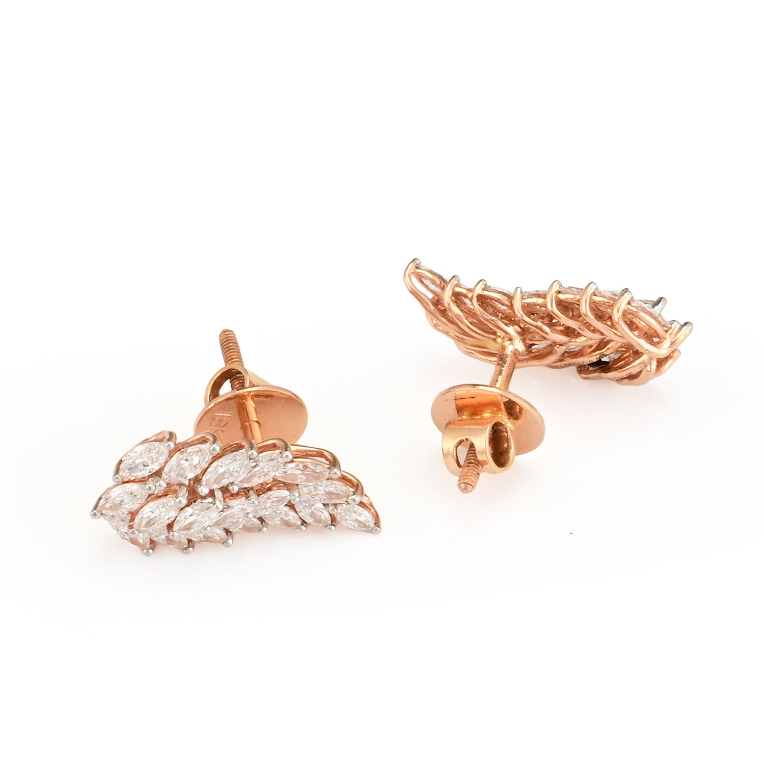 Riven Diamond Earrings