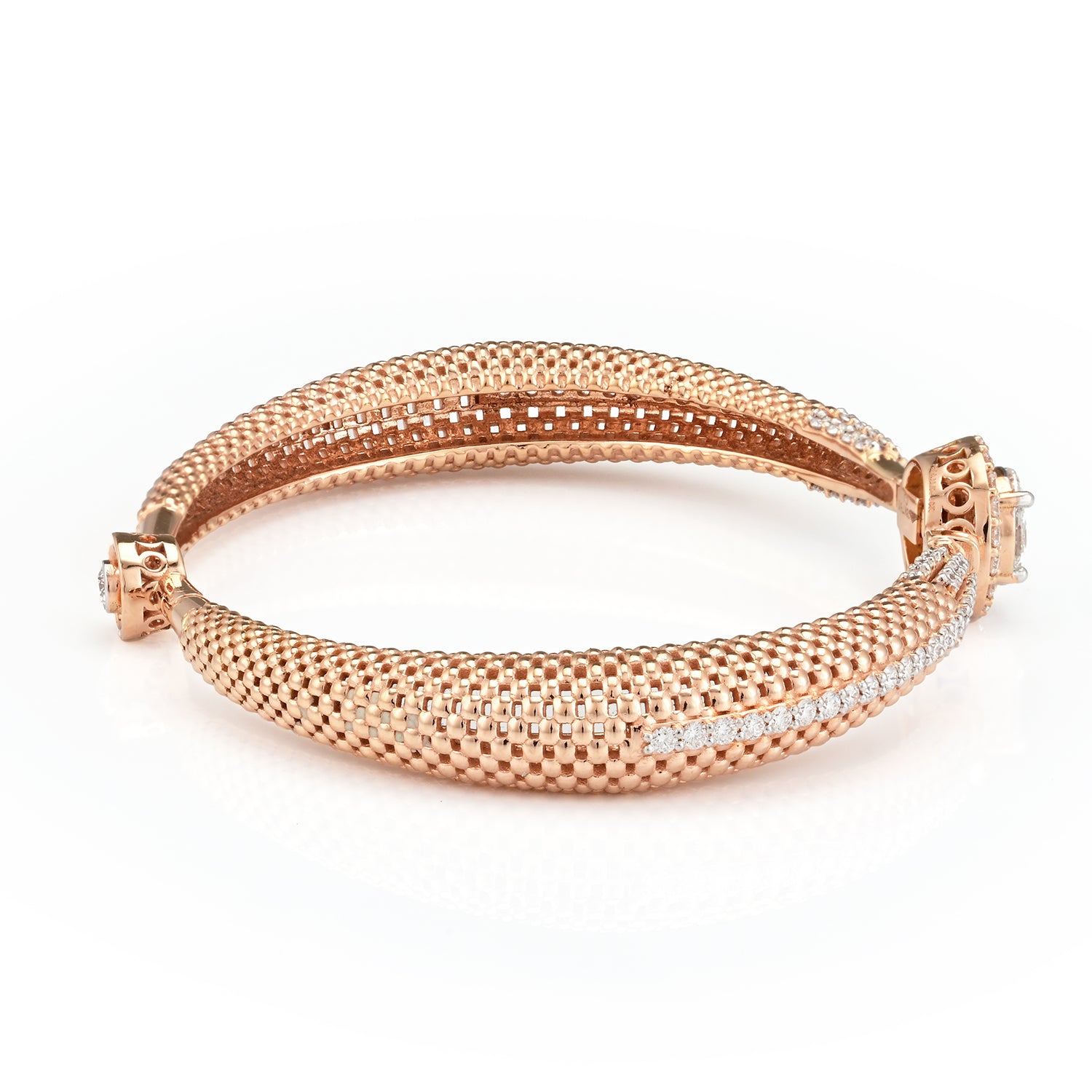 Luxeweave Diamond Cuff Bracelet