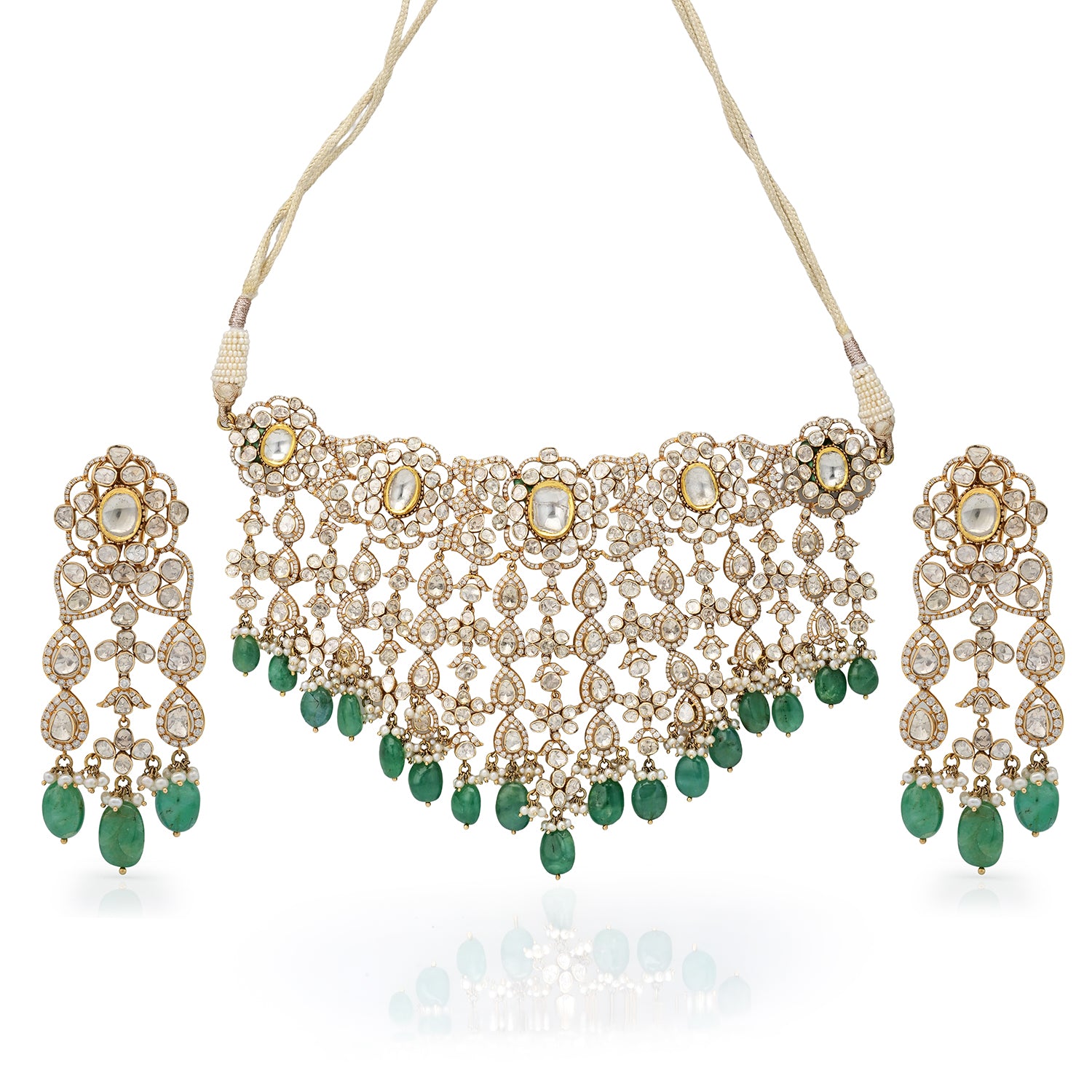 Zarelle Polki Necklace Set