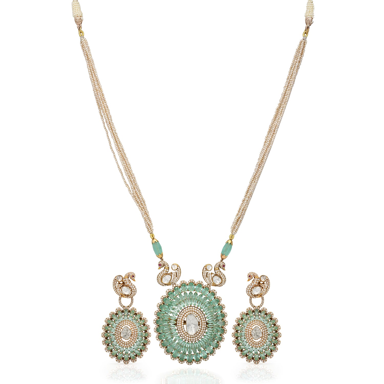 Noorvaya Polki Necklace Set