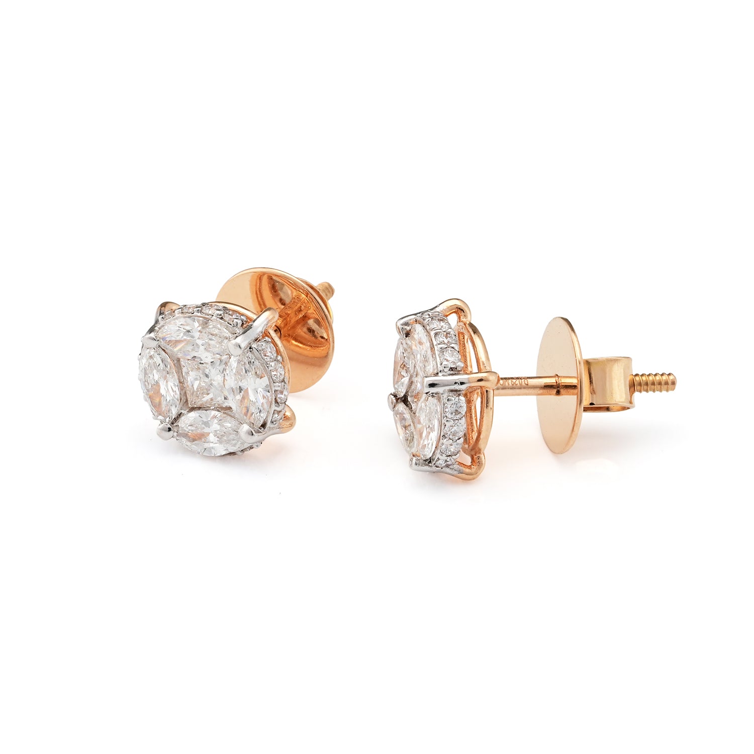 Iris Diamond Clusters Earring
