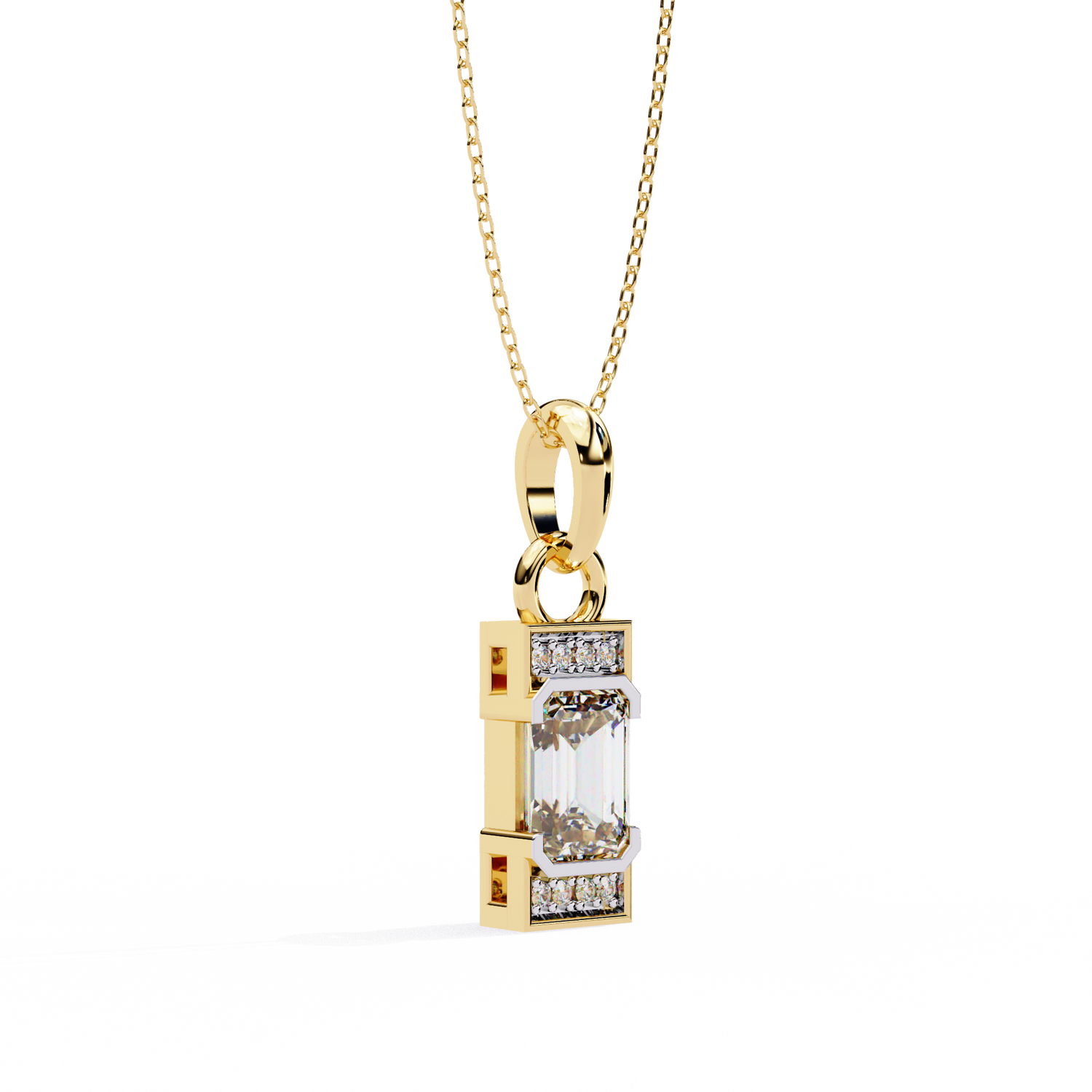 Lila Solitaire Pendant