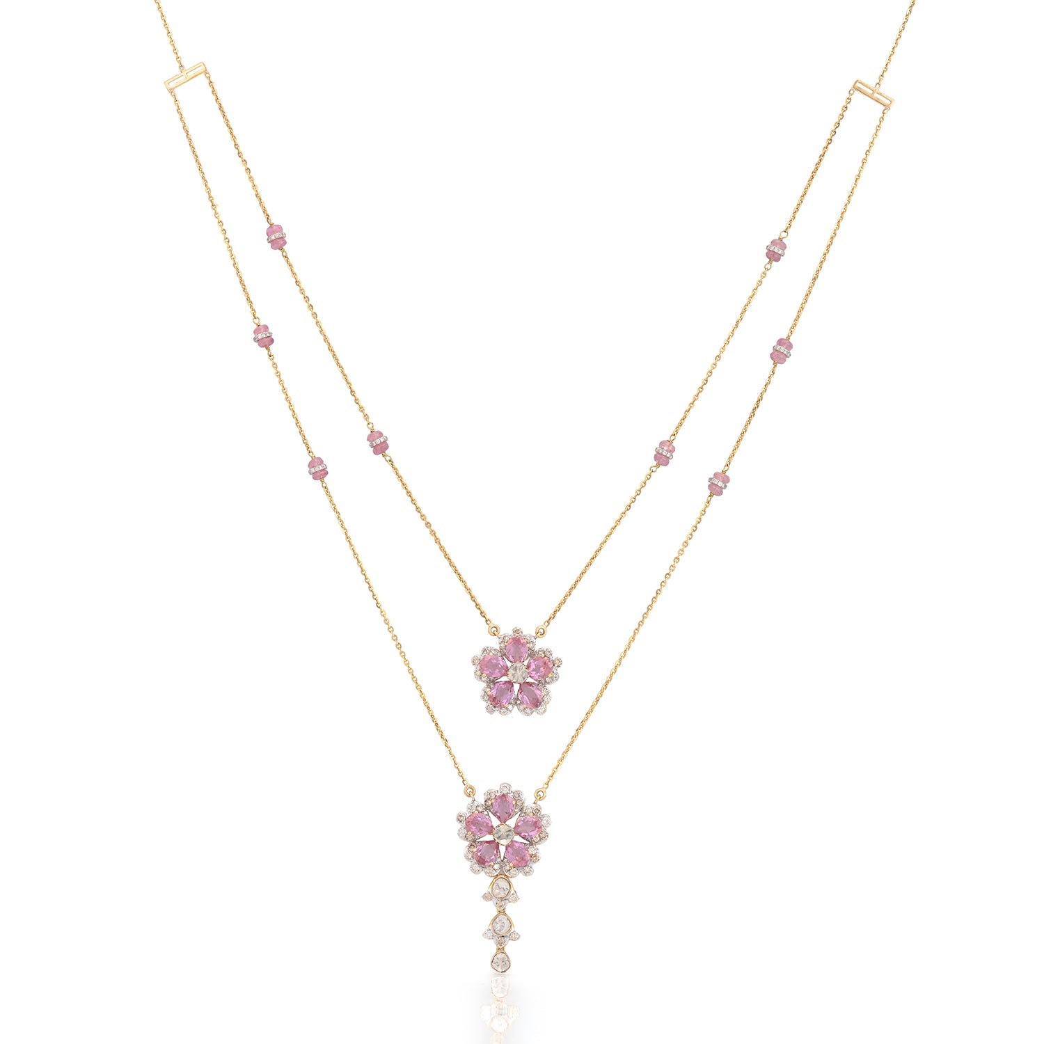 Aura Rose Diamond Necklace