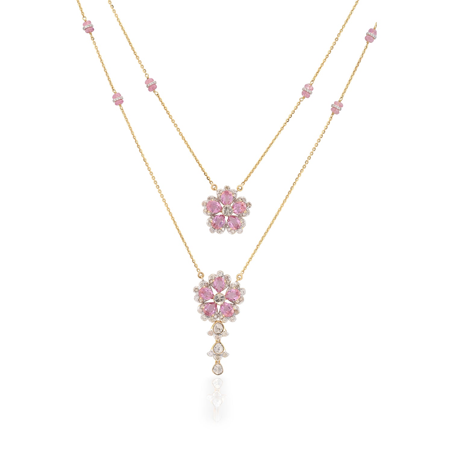 Aura Rose Diamond Necklace