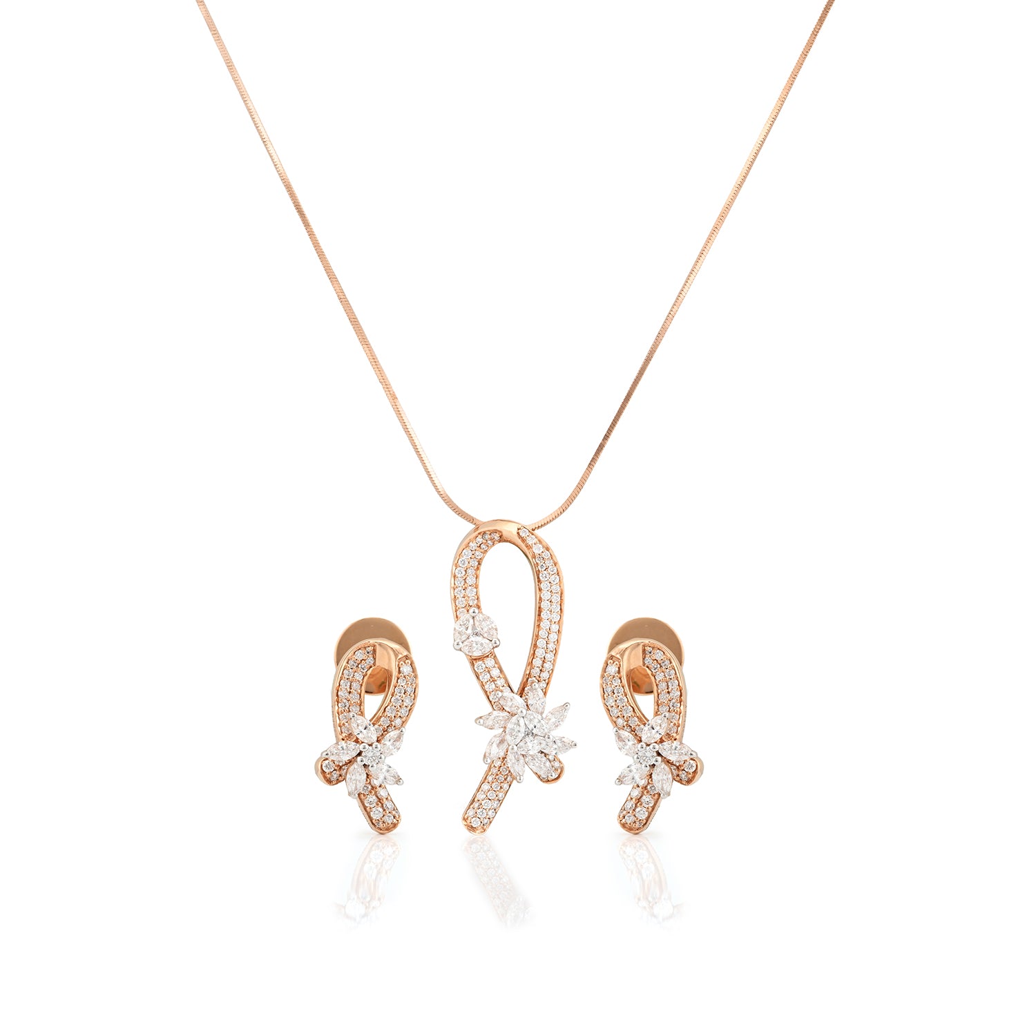 Celon Diamond Pendant Set