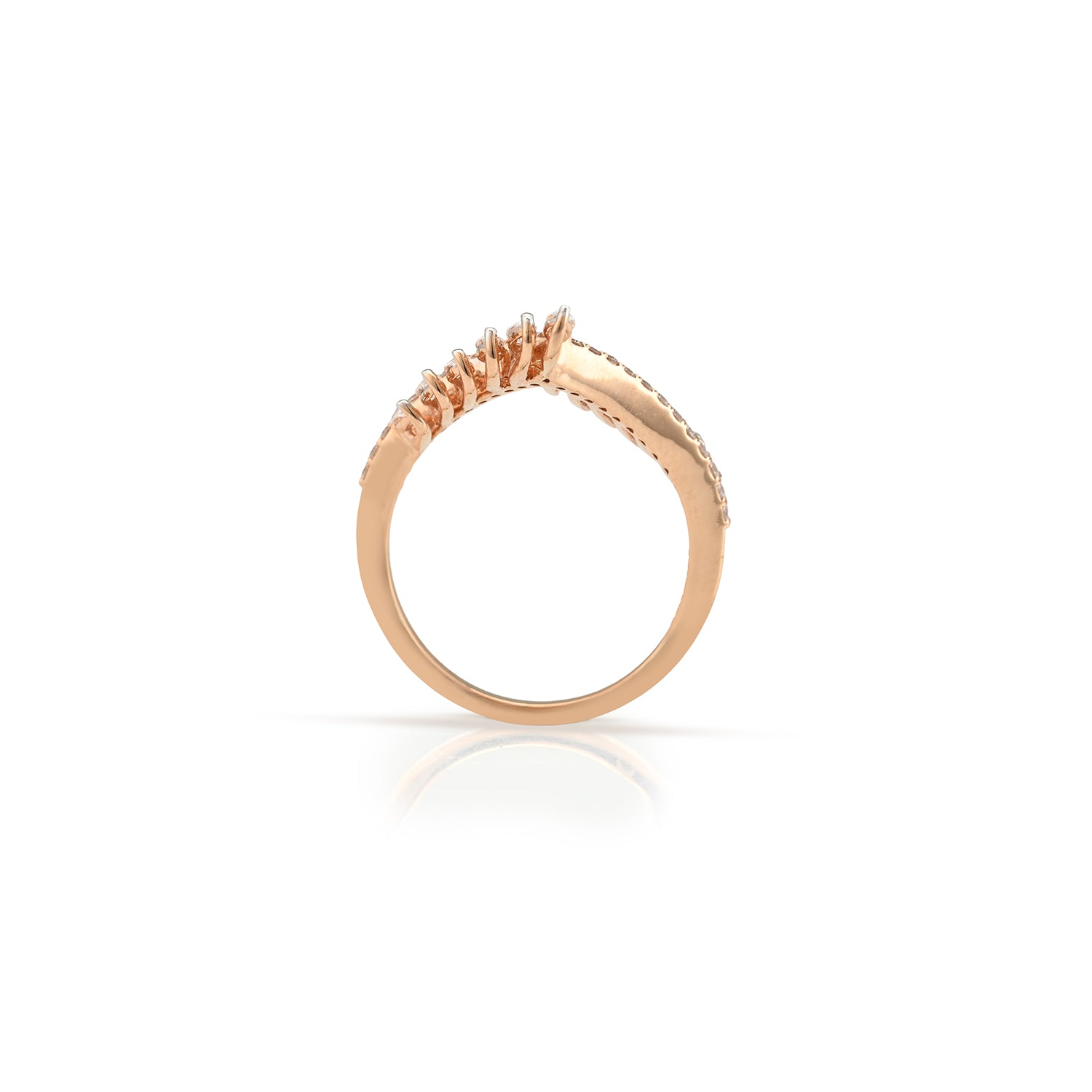 Elara Leaf Diamond Ring