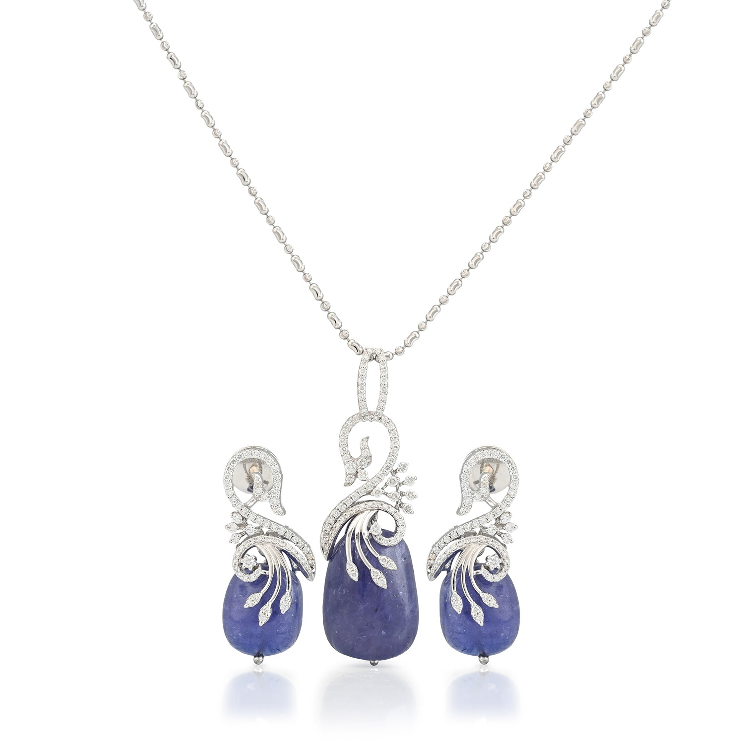 Midnight Orb Diamond Necklace Set