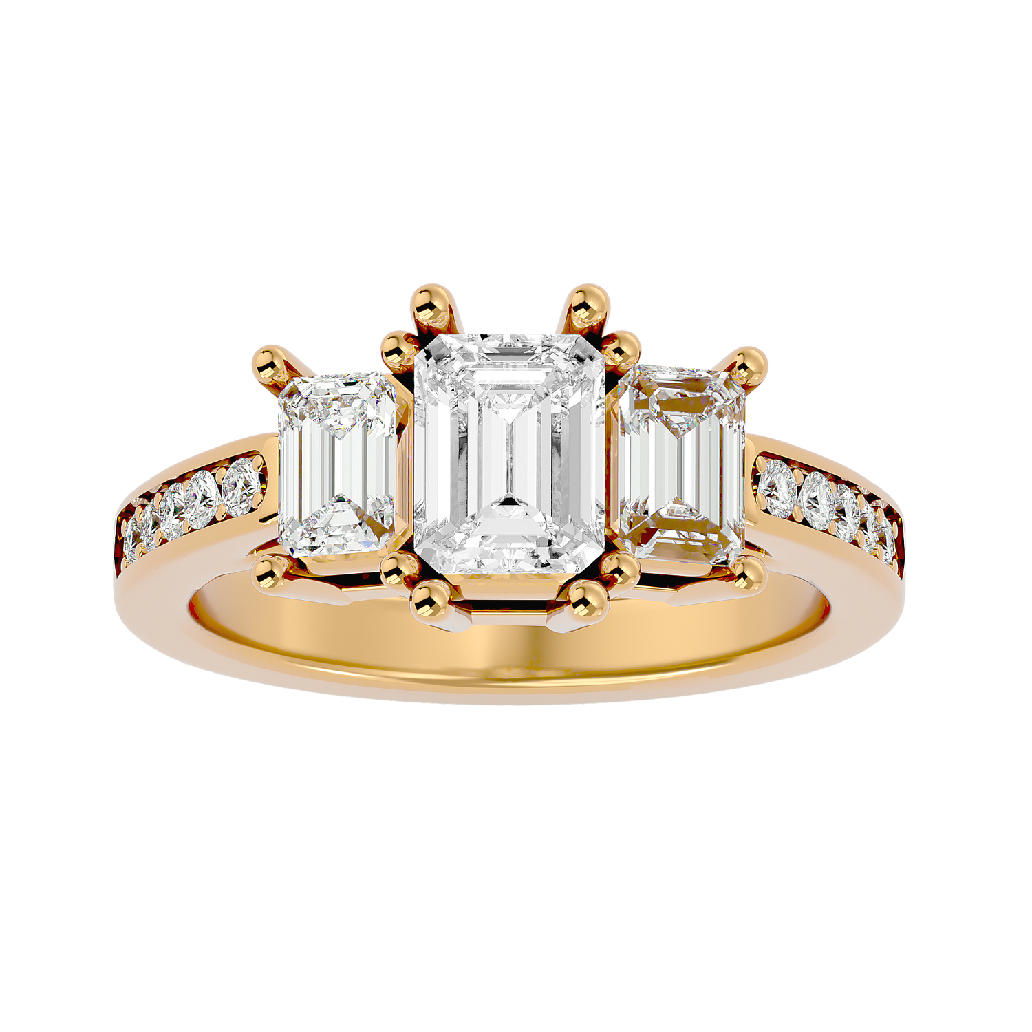 Bernice Three Stone Ring