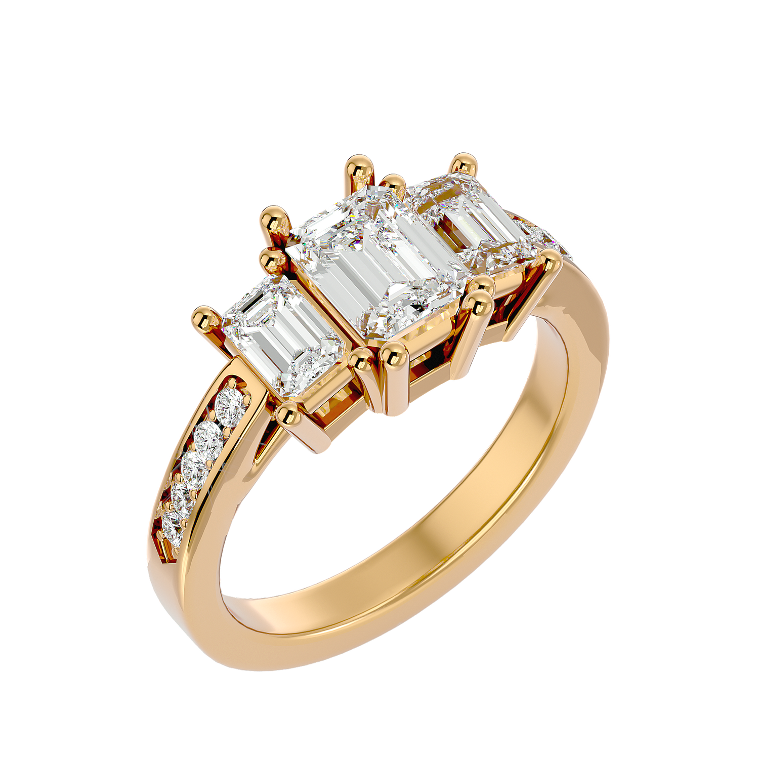 Bernice Three Stone Ring