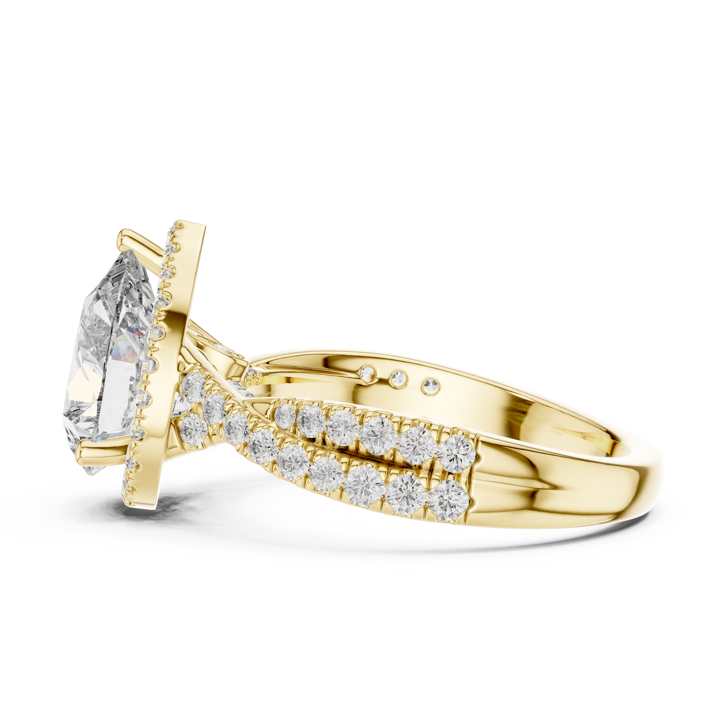 Violet Solitaire Ring