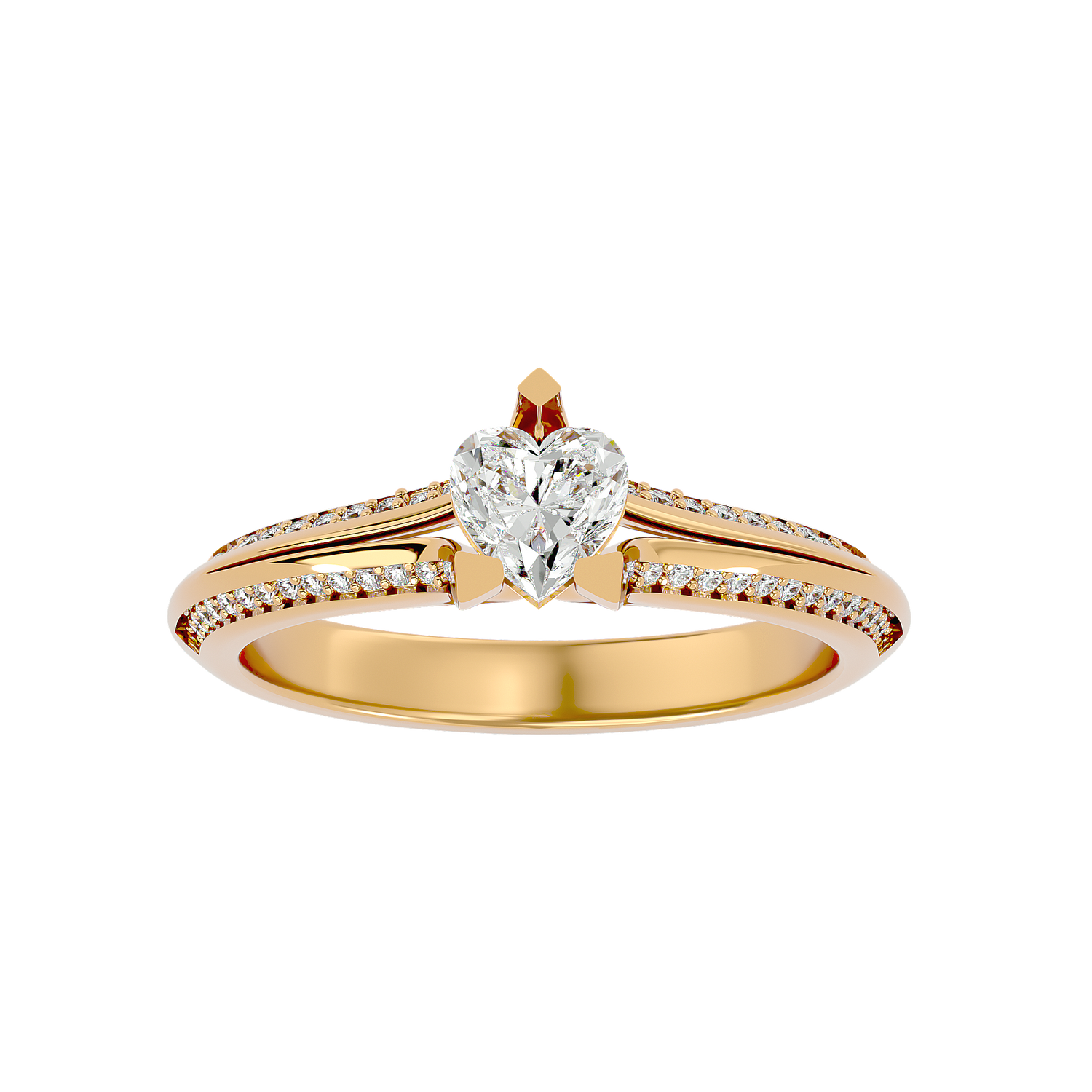 Rose Solitaire Ring