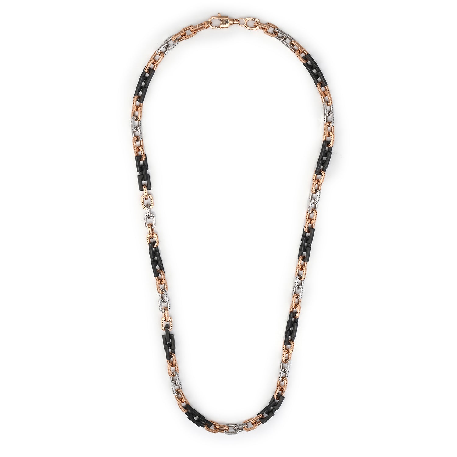 Tricolor Geometric Men’s Chain